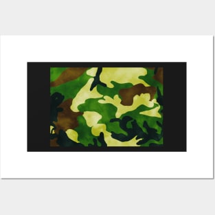 Camouflage military colors Posters and Art